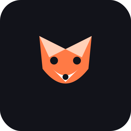Geometric fox mark, PNG to SVG PNG